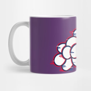 Grapes with a glitch effect Mug